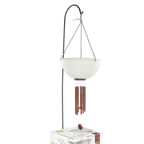 花盆和风铃的组合