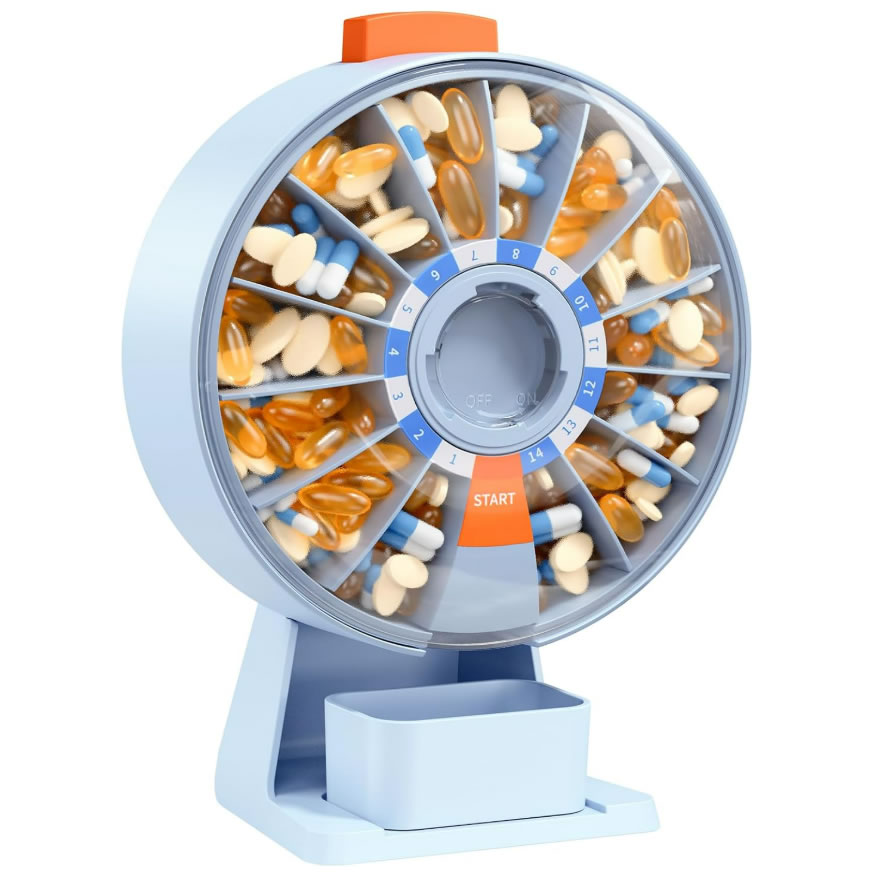 圆盘药品收纳盒